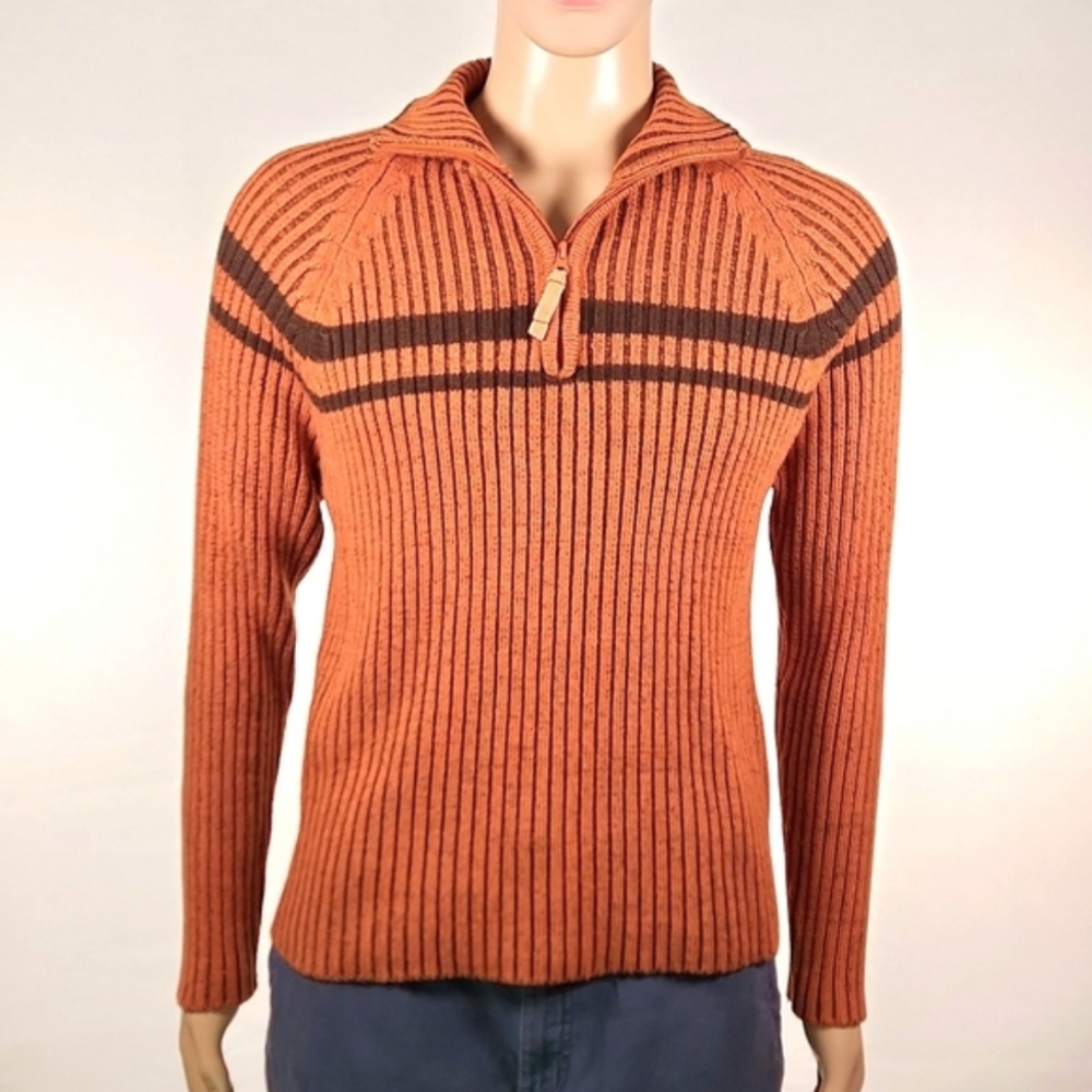 Carbon Individual Style Quarter Zip Sweater Size M